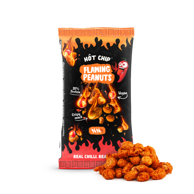 Hot Chip Flaming Peanuts (20 x 70g)